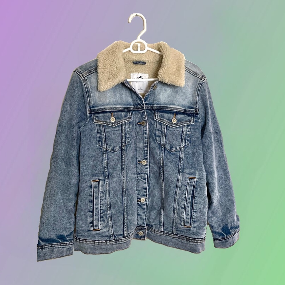 Sherpa-lined denim jacket
